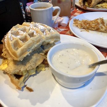 Daisy Mae’s - Mae's Breakfast Sandwich with sausage gravy - Breakfast & Brunch Near Me - New Orleans, Louisiana