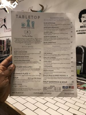 Menu photo 7 Tabletop Cleveland, OH