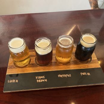 Ola Brew - Hilo - One of the flights Melody guided us thru! - Brewpubs Near Me - Hilo, Hawaii Ola Brew - Hilo - One of the flights Melody guided us thru! - Brewpubs Near Me - Hilo, Hawaii