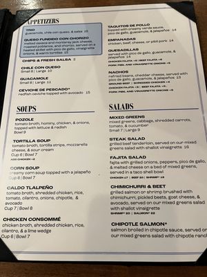 Menu photo 6 Las Palomas Restaurant & Bar Austin, TX