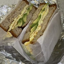 Toasties - Egg and avocado on gluten free bread