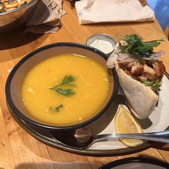 MezzeMe - Daily special, lemon chicken orzo, chicken doner - Mediterranean Near Me - Austin, Texas