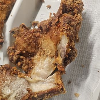 Hard Knox Cafe - Two pieces of chicken one with no meat - Soul Food Near Me - San Francisco, California Hard Knox Cafe - Two pieces of chicken one with no meat - Soul Food Near Me - San Francisco, California