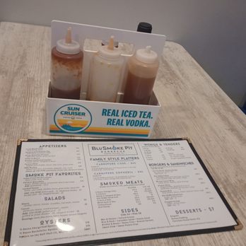 Blu Smoke Pit - Mwani and sauces - ketchup, mustard vinegar based - Barbeque Near Me - Johns Island, South Carolina