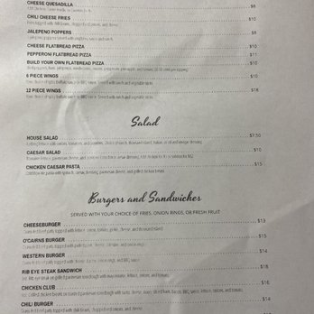 O'Cairns Inn & Suites - Lunch & Dinner menu - Hotels Near Me - Lompoc, California O'Cairns Inn & Suites - Lunch & Dinner menu - Hotels Near Me - Lompoc, California