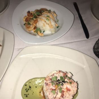 Eden - Lobster shrimp tower (meh) chili shrimp (tasty) - New American Near Me - Rehoboth Beach, Delaware