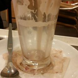 Costa Coffee - Ailish finished her Hot Choc.