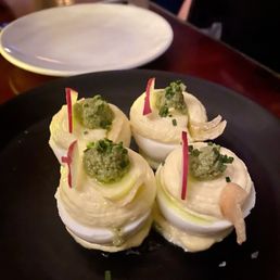 Smoked Trout Deviled Egg
