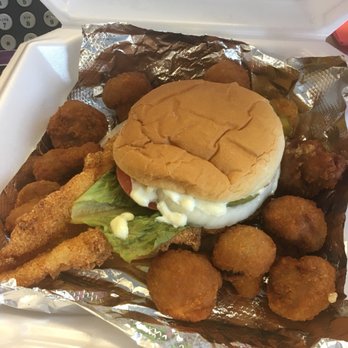 Wingz & More - Fish sandwich and mushrooms - New American Near Me - Grandview, Missouri Wingz & More - Fish sandwich and mushrooms - New American Near Me - Grandview, Missouri