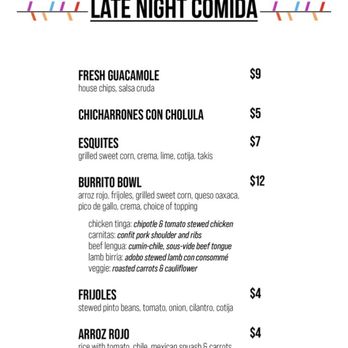 Las Almas Rotas - Menu - Cocktail Bars Near Me - Dallas, Texas