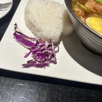 Mia Bistro - Side of rice in the shape of a heart - Thai Near Me - Garner, North Carolina Mia Bistro - Side of rice in the shape of a heart - Thai Near Me - Garner, North Carolina