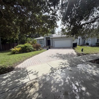 Yates Powerwashing - Driveway, sidewalk, and white roof. - Pressure Washers Near Me - Cooper City, Florida Yates Powerwashing - Driveway, sidewalk, and white roof. - Pressure Washers Near Me - Cooper City, Florida