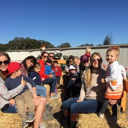 Tiny Treks - Class hayride at a local pumpkin patch