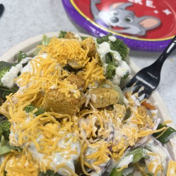 Chuck E. Cheese - Salad Bar is actually really good and fresh! - Pizza Near Me - Santee, California Chuck E. Cheese - Salad Bar is actually really good and fresh! - Pizza Near Me - Santee, California