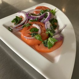 Tomato Onion and fresh basil Tomato Onion and fresh basil
