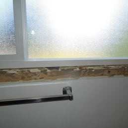 Rotted out casement before they put in theirs. This way you can see how they fixed a very serious problem. See next finished product. Rotted out casement before they put in theirs. This way you can see how they fixed a very serious problem. See next finished product.
