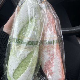 Honeydew melon bread & strawberry bread!