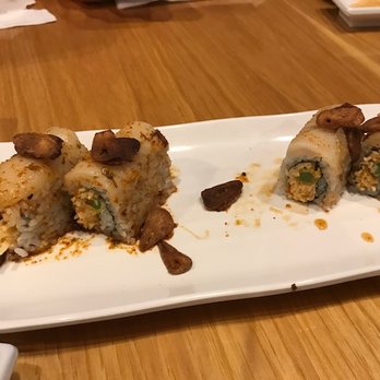 Sushi Junai 2 - White House (substituted mustard sauce with garlic ponzu) - delicious! - Sushi Bars Near Me - Austin, Texas Sushi Junai 2 - White House (substituted mustard sauce with garlic ponzu) - delicious! - Sushi Bars Near Me - Austin, Texas