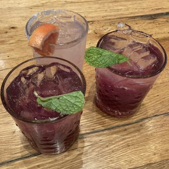 The Rustic - DESERT PEAR SPRITZ (mocktail) and PALOMA - Bars Near Me - Houston, Texas