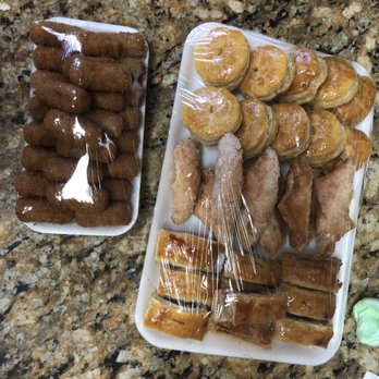 Café Chantilly - Trays of mini ham croqueta and variety of pastelito's (meat, cream cheese, and guava). - Cafes Near Me - Miami, Florida Café Chantilly - Trays of mini ham croqueta and variety of pastelito's (meat, cream cheese, and guava). - Cafes Near Me - Miami, Florida