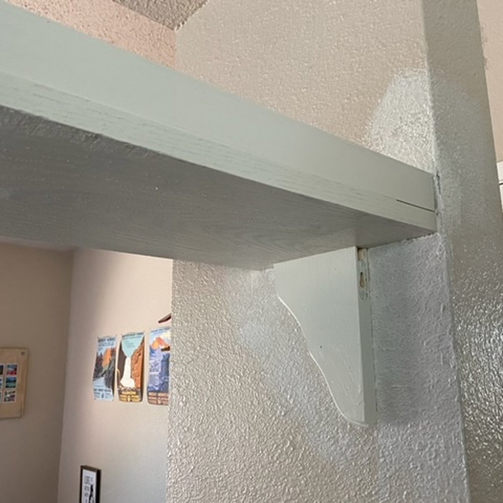 Complete Home Remodeling - not only is this the wrong bracket, it is in a strange postion and then there is all the paint on the wall - General Contractors Near Me Complete Home Remodeling - not only is this the wrong bracket, it is in a strange postion and then there is all the paint on the wall - General Contractors Near Me