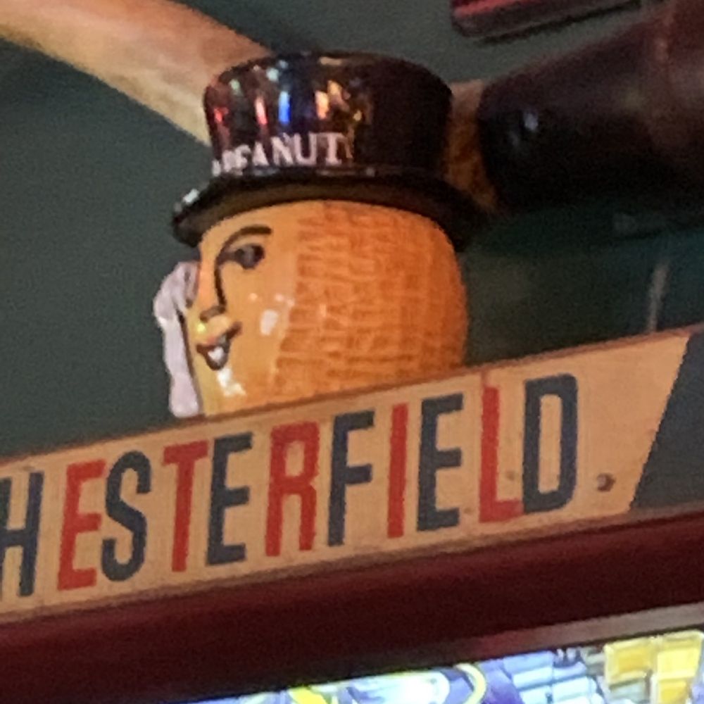 Your know you're at The Peanut - when you see the classic Mr. Peanut Man above the bar... Your know you're at The Peanut - when you see the classic Mr. Peanut Man above the bar...