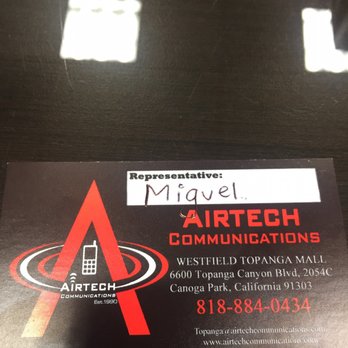 Airtech Communications - By the way Miguel gave me great customer service and discount on a Temper Glass. - Mobile Phones Near Me - Canoga Park, California Airtech Communications - By the way Miguel gave me great customer service and discount on a Temper Glass. - Mobile Phones Near Me - Canoga Park, California