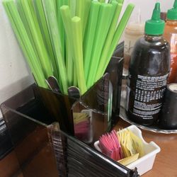 VK Noodle House - No! Who in the world would eat off of plastic chopsticks sitting on a dirty table? They happily gave me wooden ones upon request.