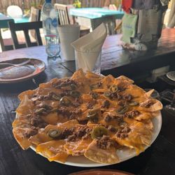 Soggy Peso - Mexican Nachos with ground beef & jalapeños... super melty cheese & delicious!