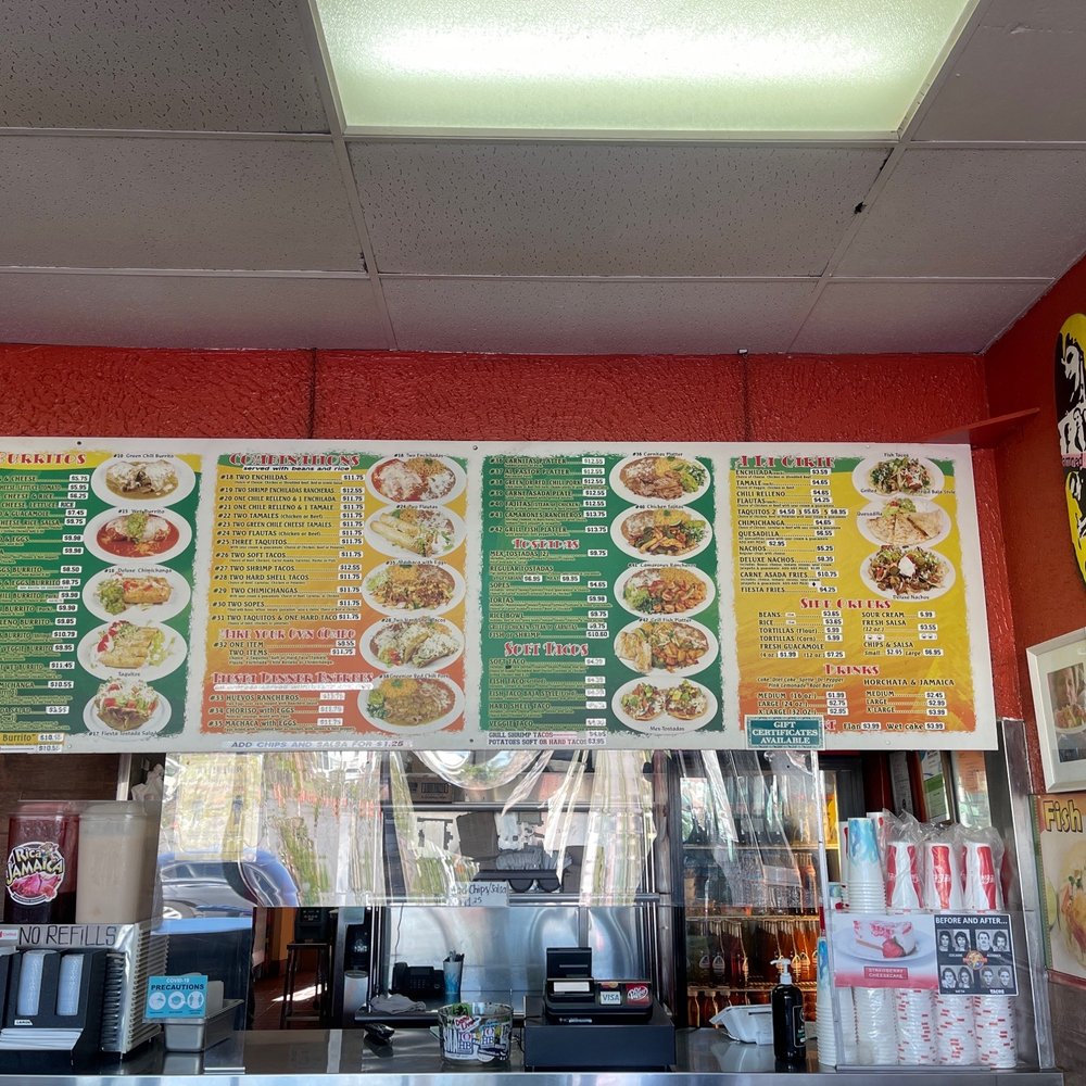 Fiesta Grill - menus on the wall - Mexican Near Me - Huntington Beach, California Fiesta Grill - menus on the wall - Mexican Near Me - Huntington Beach, California