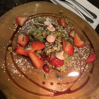Cento - A nettle cake with strawberries, merengue that was so different and so good! - Italian Near Me - Madison, Wisconsin