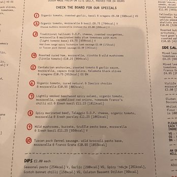 Franco Manca - Menu - Pizza Near Me - London, XGL