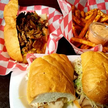 30 Burgers & Mike's Subs - Delicious philly cheesesteak with crispy seasoned fries! And a honey Turkey sub with the works! SO GOOD! - Sandwiches Near Me - Dunellen, New Jersey