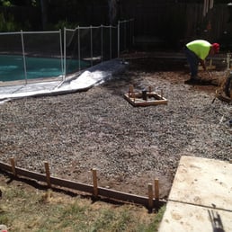 Before the pour Before the pour