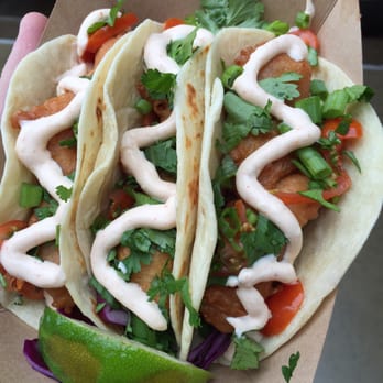 Tiki Tim's - Quite awesome fish tacos! I splurged for an added third taco because I was hungry. Great decision. - Hawaiian Near Me - St. Paul, Minnesota
