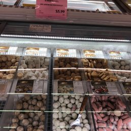Frozen fish balls sold by the lb