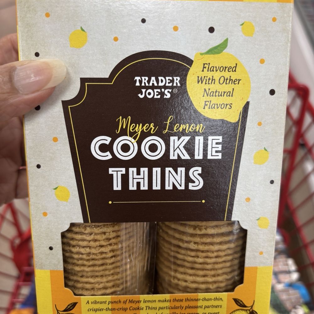 Trader Joe's - Lemon cookie thins - Grocery Near Me - Brea, California Trader Joe's - Lemon cookie thins - Grocery Near Me - Brea, California