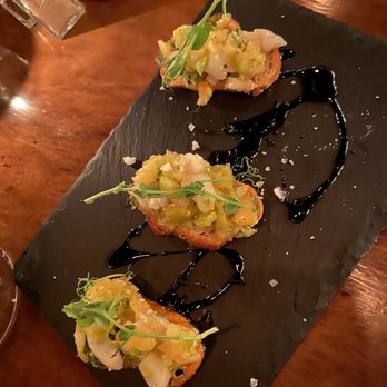 Little Pearl - SHRIMP BRUSCETTA - New American Near Me - Key West, Florida Little Pearl - SHRIMP BRUSCETTA - New American Near Me - Key West, Florida