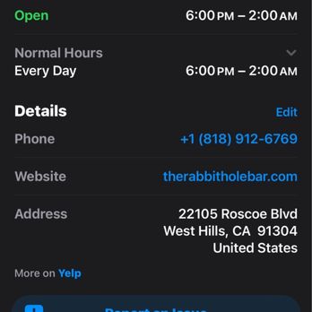 The Rabbit Hole - Incorrect hours - Lounges Near Me - West Hills, California The Rabbit Hole - Incorrect hours - Lounges Near Me - West Hills, California