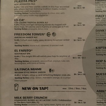 The Tank Brewing - Menu - Breweries Near Me - Miami, Florida The Tank Brewing - Menu - Breweries Near Me - Miami, Florida