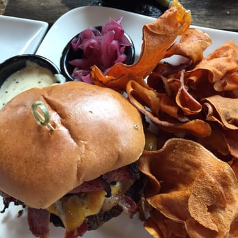 Cincinnati Lager House - More Burger and sweet potato fries - New American Near Me - Cincinnati, Ohio