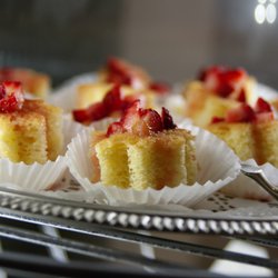 SugarSpell Sweets - Menu of small bites changes weekly [Pictured: Italian sponge cake with Prosecco strawberry compote]