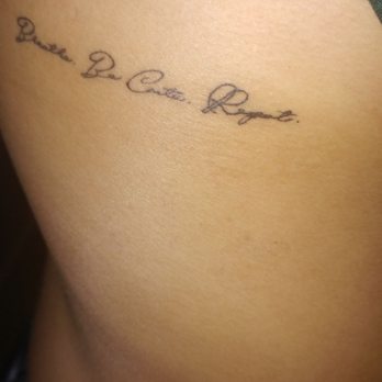 Jane's Ink - The lines are a little shaky and the last word is not legible. Please don't tell me that this can be fixed by going over it again - Tattoo Near Me - Upland, California Jane's Ink - The lines are a little shaky and the last word is not legible. Please don't tell me that this can be fixed by going over it again - Tattoo Near Me - Upland, California