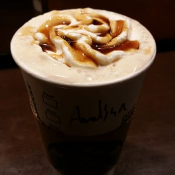 Starbucks - Grande caramel flan latte - earned 4 stars and only paid $2.87 with the coupon code! :) - Coffee & Tea Near Me - Houston, Texas