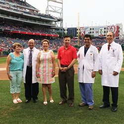 Amir Bajoghli, MD - Dr. Amir Bajoghli Recognized by Washington Nationals Baseball Team During a Pregame Ceremony on Nationals Field