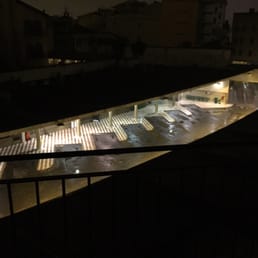 Our view of the bus station