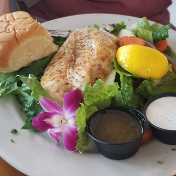 Gramma Dot's - This is the grouper salad. Cone hungry - Seafood Near Me - Sanibel, Florida Gramma Dot's - This is the grouper salad. Cone hungry - Seafood Near Me - Sanibel, Florida