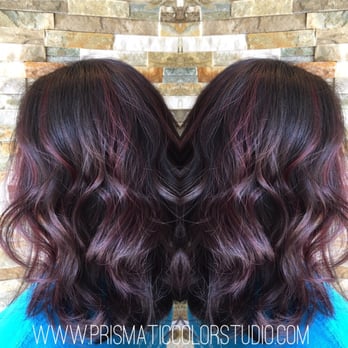 Prismatic Color Studio - "Merlot" balayage highlights & tousled waves - Hair Salons Near Me - Atlantic Beach, Florida Prismatic Color Studio - "Merlot" balayage highlights & tousled waves - Hair Salons Near Me - Atlantic Beach, Florida