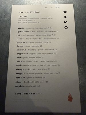 Menu photo 1 Baso Houston, TX
