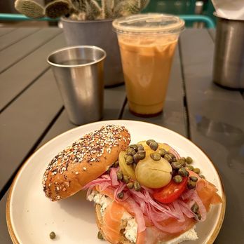 Ollie Vaughn's - Bagel and lox with delicious cold brew - Sandwiches Near Me - Phoenix, Arizona